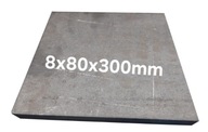 Blacha stalowa formatka płaskownik z blachy 8mm 80x300mm