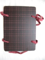 Stara NIEUŻYWANA TECZKA-FASTYKUŁA NA DOKUMENTY Z TEKTURY WALIZKOWEJ PRL