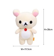 Anime Rilakkuma Cartoon Biały 28cm Pluszowa Lalka Miękkie Zabawki Kawaii