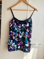 36 F&F top na szelki w stylu bieliźnianym kwiaty