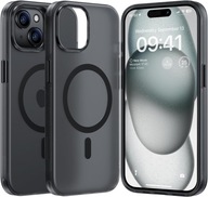 ETUI DO IPHONE 13 14 MAGSAFE WZMACNIANE PLECKI ANTI-SHOCK MATT CASE + SZKŁO