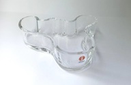 IITTALA ALVAR AALTO świecznik CLEAR DENMARK KULTOWY danish design 10x8 cm.