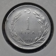 *TURCJA [0364]*1 Lira 1978 Lira turecka Mustafa Kemal Ataturk I Prezydent