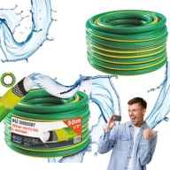 WĄŻ OGRODOWY 1/2 50m 6-WARSTW ZBROJONY MOCNY UV KUGO PROFESSIONAL