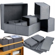 POJEMNIK ORGANIZER DO SZAFY SZUFLADY I SZAFKI NA UBRANIA I BIELIZNĘ 6 SZT