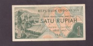 Indonezja - banknot - 1 Rupia 1961 rok