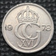 *SZWECJA [0077]*50 ore 1978 (SVERIGE) Król Karol XVI Gustaw Korona Monogram