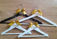 Wieszaki ślubne komplet 4 szt. Panna Młoda Pan Młody Córka Syn