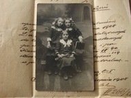 Różewiec powiat Węgorzewo / Rosenstein - przedwojenne zdjęcie - dziewczynki