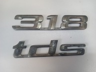 BMW E36 318 TDS Klapa tył Komplet Emblematów EMBLEMAT ZNACZEK LOGO ORYGINAŁ