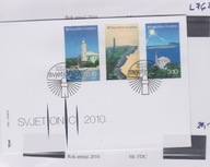 LATARNIE MORSKIE,CHORWACJA Mi:FDC2010R. L764