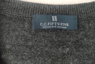 Bardzo duży sweter r. 62-64 wełna dziewicza C.C.Fifty-Five
