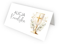 Winietki komunijne na komunię dla dziewczynki lub chłopca PERSONALIZACJA
