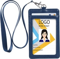 ELEGANCKIE ETUI NA IDENTYFIKATOR – NIEBIESKIE, SKÓRA PU