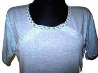 Nocna koszulka DO KARMIENIA KRÓRTKI rękaw 100% BAWEŁNA r. XL