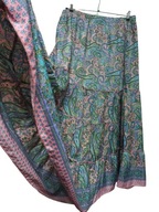 DŁUGA SPÓDNICA jedwabna falbany na wysoką 42/44