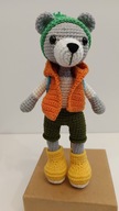 Miś szydełko maskotka pluszak zabawka handmade amigurumi ręcznie robiony