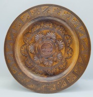 Chorwacja miasto wyspa RAB pamiątka talerz zDREWNA