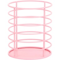 ORGANIZER PRZYBORNIK NA DŁUGOPISY RÓŻOWY LOFT METALOWY KUBEK