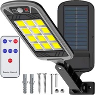MOCNA LAMPA SOLARNA 400W LED ULICZNA Z CZUJNIKIEM ZMIERZCHU I RUCHU PILOT