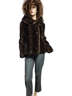 KALIKO FUTRO sztuczne kurtka w panterkę 44/46