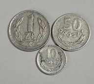 Zestaw monet 10,50 groszy,1 zł 1974 (Licytacja nr 76)