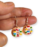 KOLCZYKI Z MODELINY Świąteczne Pączki