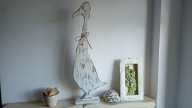 DREWNIANA GĘŚ GĄSKA DUŻA 53 cm- DEKORACJA DOMU
