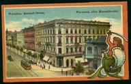 Warszawa. ulica Marszałkowska z Syrenką - 1915