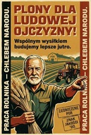 Plakat PRL ze Zdjęciem Dziadka + RAMA A3 | PREZENT Dzień Dziadka | PROJEKT