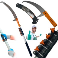 PIŁA TELESKOPOWA OGRODOWA Z HAKIEM DO GAŁĘZI DRZEW DO 5,5M OSTRZE 360MM