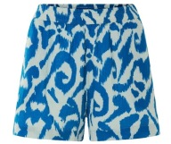 esmara Szorty damskie z bawełny muślinowej wysoki stan niebieskie S 36/38