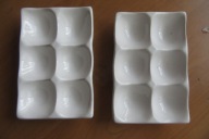 2 ŁADNE TALERZYKI DO JAJEK