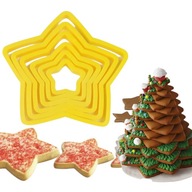 Foremki Gwiazdki 6szt, ŚWIĄTECZNE Do Ciasteczek, Pierników masy cukrowej