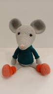 MYSZKA miś szydełko maskotka zabawka prezent handmade amigurumi ręcznie