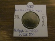 1 korona 2008 Szwecja