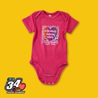 BODY DZIECIĘCE 34. FINAŁ WOŚP RÓŻOWE - ROZMIAR 6-12 MIESIĘCY