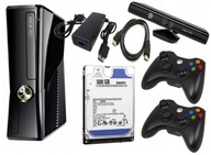 KONSOLA XBOX 360 Slim S 500GB + RGH3 + 2x ORYGINALNY PAD + KINECT
