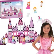 MAGNETYCZNE KLOCKI KONSTRUKYJNE ZESTAW STEAM ZAMEK KSIĘŻNICZKA 50 EL WOOPIE