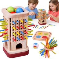 DREWNIANA GRA ZRĘCZNOŚCIOWA EDUKACYJNA MONTESSORI JOKOMISIADA ZA6158