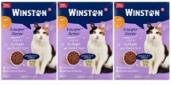 3x Winston Sucha Karma Nowa Receptura Bogata w Drób Wołowinę i jukę 1kg