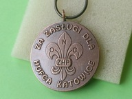 Oryg MEDAL - ZA ZASŁUGI DLA HUFCA - ZHP ONC - KATOWICE - Brązowy