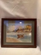 Piękny obraz w dębowej ramie