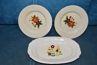 PÓŁMISEK + TALERZYKI PORCELIT TUŁOWICE
