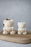 Świeca sojowa zestaw 2szt Loving light misie miś prezent |noya