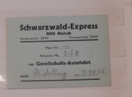 NIEMCY Bilet autobusowy