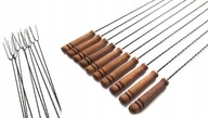 KIJKI DO OGNISKA OGNISKOWE WIDEŁKI KIJE GRILLA 125CM 10 SZTUK