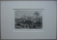 JELENIA GÓRA, HIRSCHBERG, Widok ogólny miasta, staloryt, ok. 1850