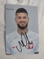 Zdjęcie 10x15 autograf Polska Mateusz Klich Katar 2022