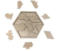 Układanka Logiczna Montessori Puzzle - Plaster Miodu